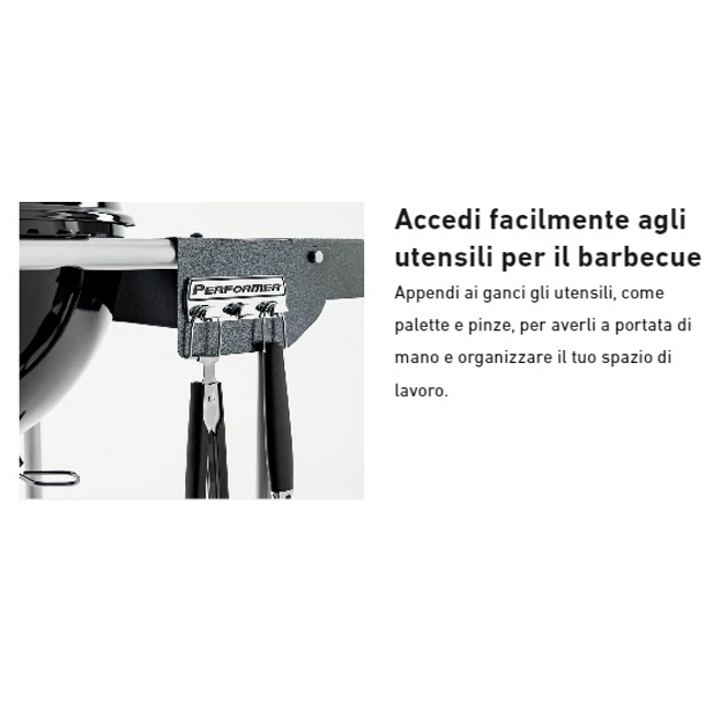 Vendita online Barbecue a carbone Weber Perfomer GBS Ø 57 cm BLACK